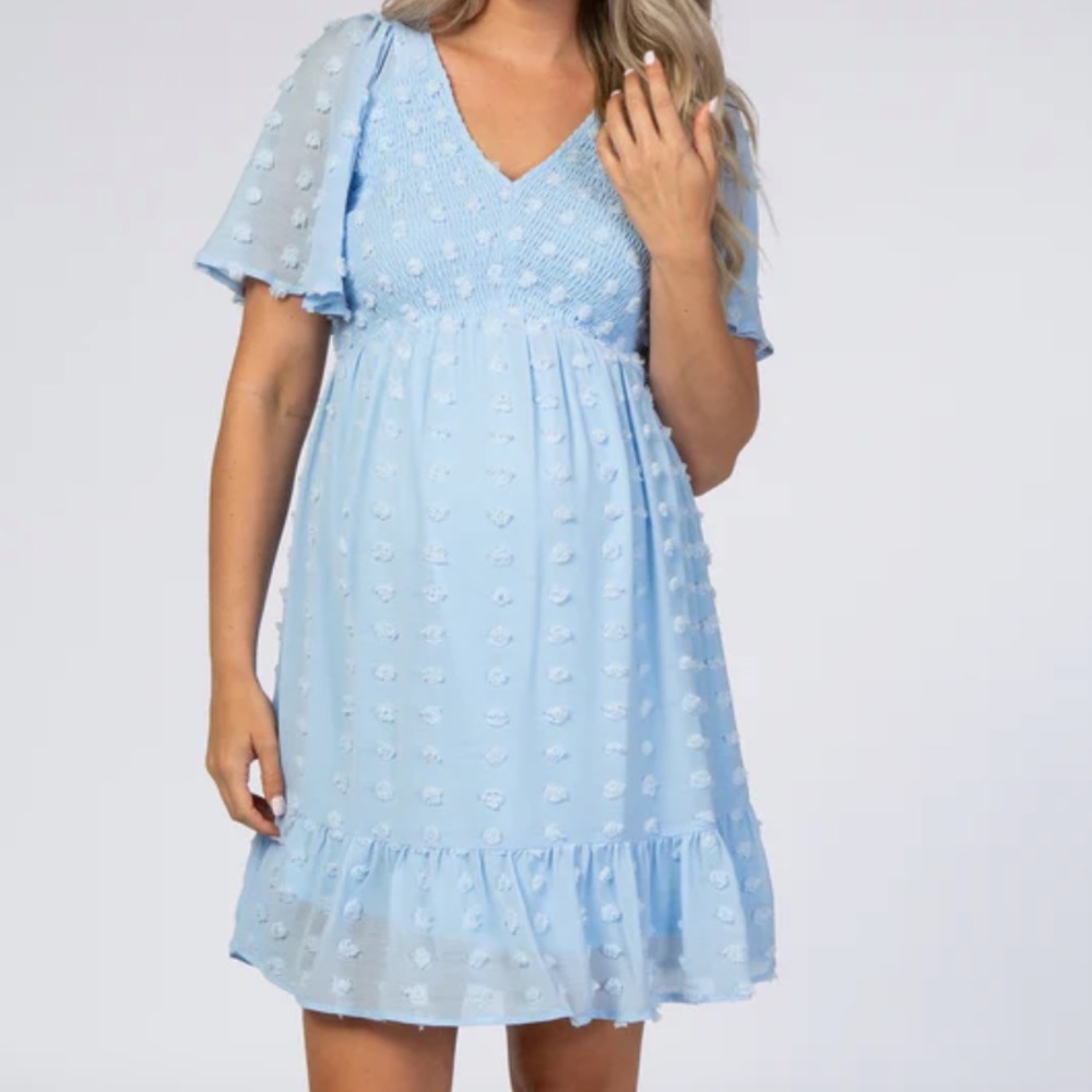 PinkBlush Maternity Swiss Dot Dress